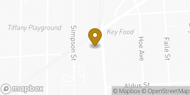 Map showing the location of Amazon Locker - Haru in The Bronx, NY 10459