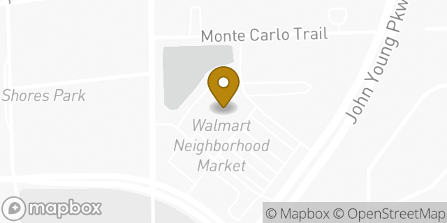 Map showing the location of Walmart in Orlando, FL
