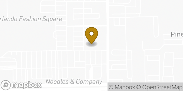 Map showing the location of DICK'S Sporting Goods in Orlando, FL 32803