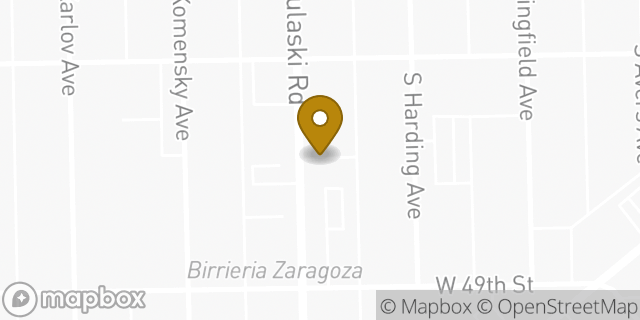 Map showing the location of Enterprise Rent-A-Car in Chicago, IL 60632