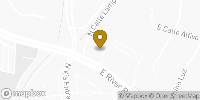 Map showing the location of University Orthopedic Specialists in Tucson, AZ 85718