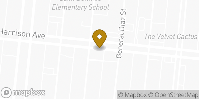 Map showing the location of Starbucks in New Orleans, LA 70124