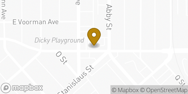 Map showing the location of McDonald's in Fresno, CA 93701