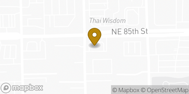Map showing the location of Starbucks in Kirkland, WA 98033