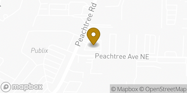 Map showing the location of McDonald's in Atlanta, GA 30305