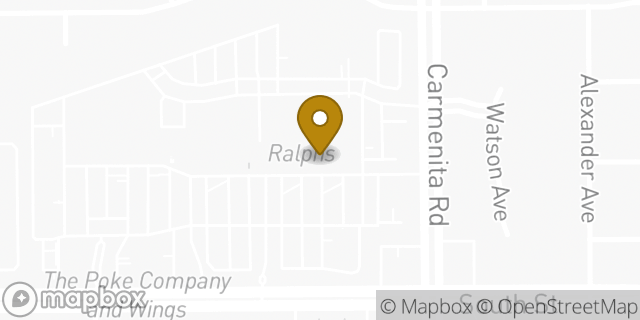 Map showing the location of Starbucks in Cerritos, CA 90703