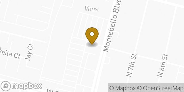 Map showing the location of Chipotle Mexican Grill in Montebello, CA 90640