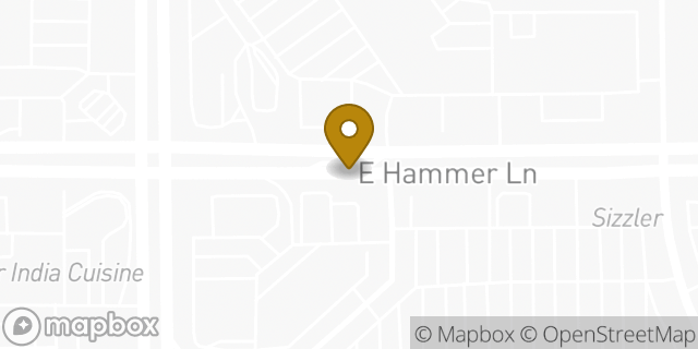 Map showing the location of Hammer in Stockton, CA 95210