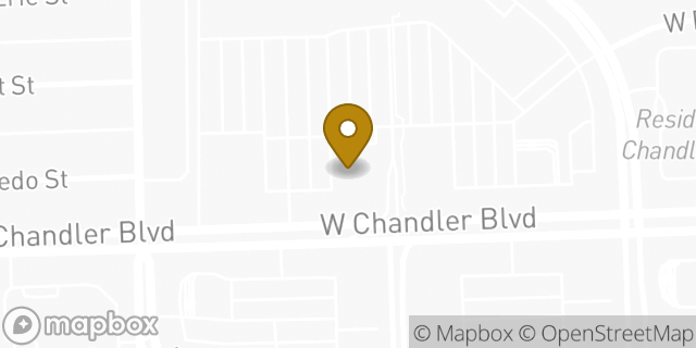 Map showing the location of Olive Garden in Chandler, AZ 85226