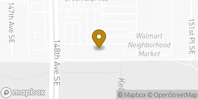 Map showing the location of Subway in Bellevue, WA 98007
