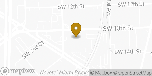 Map showing the location of Publix in Miami, FL 33130