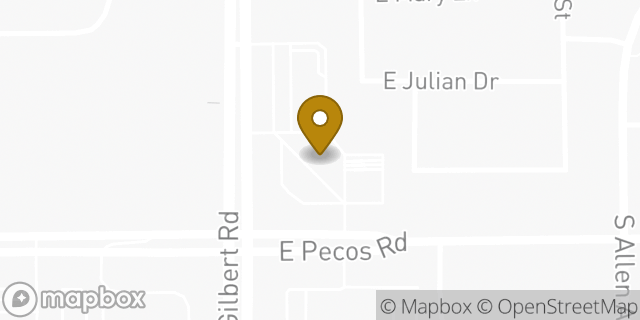 Map showing the location of Amazon Locker - America in Gilbert, AZ 85295