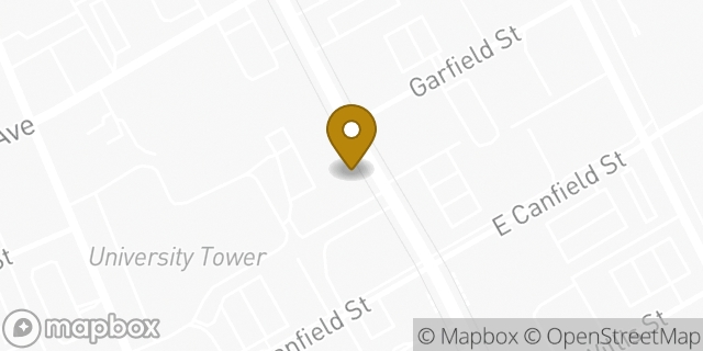 Map showing the location of The UPS Store in Detroit, MI 48201