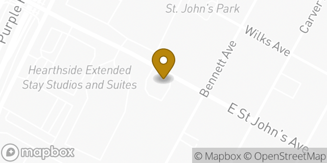 Map showing the location of Amazon Locker - Hymn in Austin, TX 78752