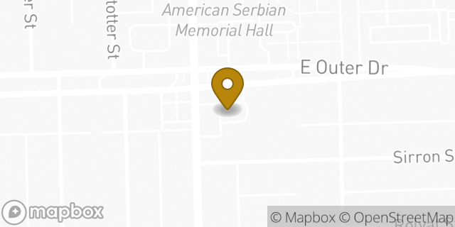 Map showing the location of McDonald's in Detroit, MI 48234