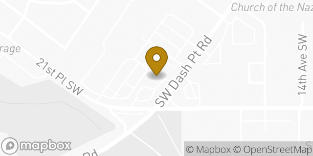 Map showing the location of Amazon Locker - Repeat in Federal Way, WA 98023