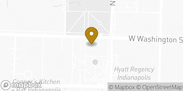 Map showing the location of Starbucks in Indianapolis, IN 46204