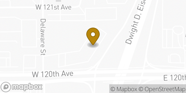 Map showing the location of La Quinta Inn by Wyndham Denver Northglenn in Westminster, CO 80234