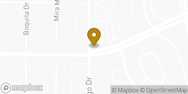 Map showing the location of ATM Vons in Del Mar, CA