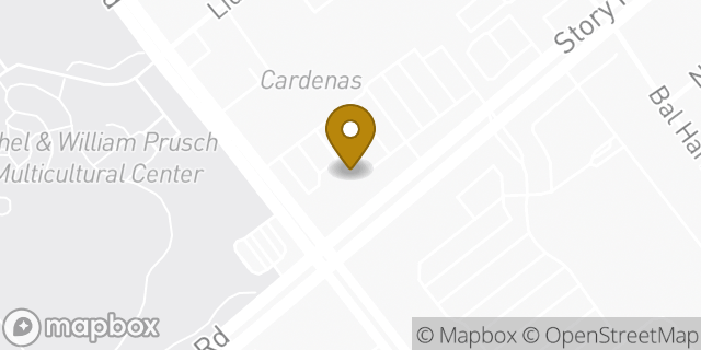Map showing the location of Chase Bank in San Jose, CA 95122