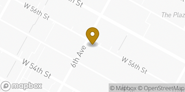 Map showing the location of Chase Bank in New York, NY 10019