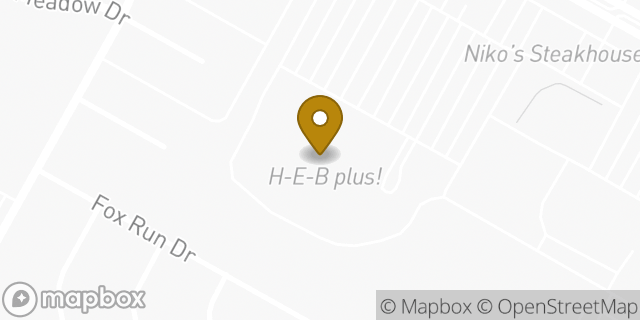 Map showing the location of H-E-B plus! in Corpus Christi, TX 78413