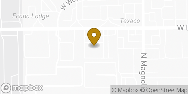 Map showing the location of LensCrafters in Anaheim, CA 92801