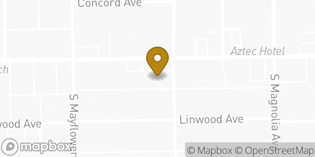 Map showing the location of Amazon Locker - Corsage in Monrovia, CA 91016