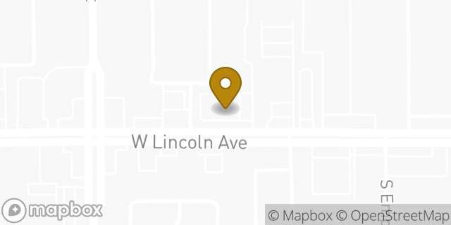 Map showing the location of AutoZone in Anaheim, CA 92801