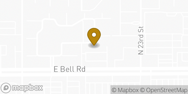 Map showing the location of QuikTrip Store #406 2212 E Bell Rd in Phoenix, AZ 85022