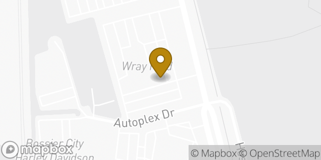 Map showing the location of Wray Ford in Bossier City, LA 71111