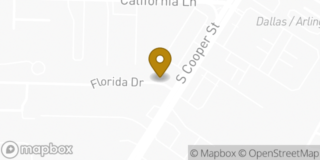 Map showing the location of Avis Car Rental in Arlington, TX 76015