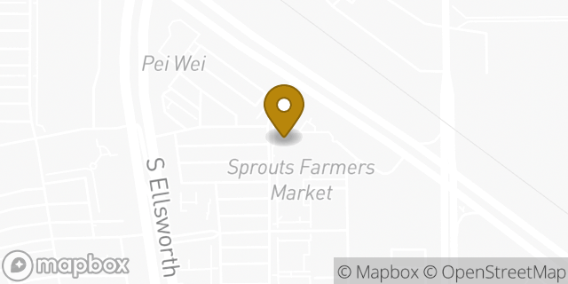 Map showing the location of Sprouts Farmers Market in Queen Creek, AZ 85142