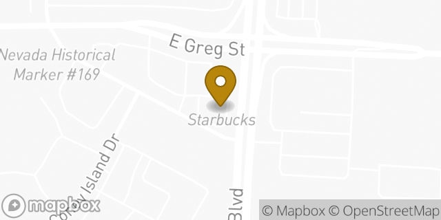 Map showing the location of Starbucks in Sparks, NV 89431