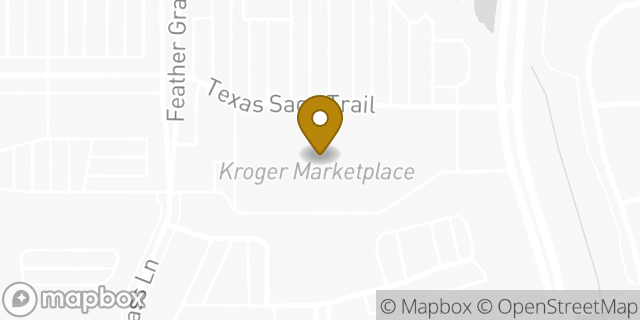Map showing the location of ATM Kroger in Fort Worth, TX 76177