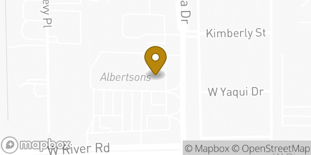 Map showing the location of Papa John's Pizza in Tucson, AZ 85704