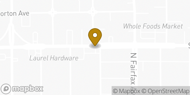 Map showing the location of ATM 7ELEVEN-FCTI in West Hollywood, CA 90046