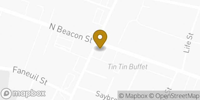 Map showing the location of Dunkin' in Brighton, MA 02135