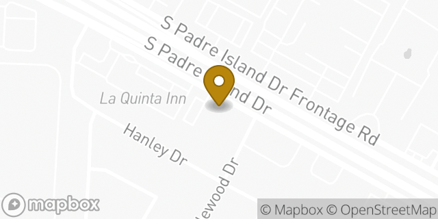 Map showing the location of Enterprise Rent-A-Car in Corpus Christi, TX 78412