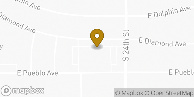 Map showing the location of The Church of Jesus Christ of Latter-day Saints in Mesa, AZ 85204
