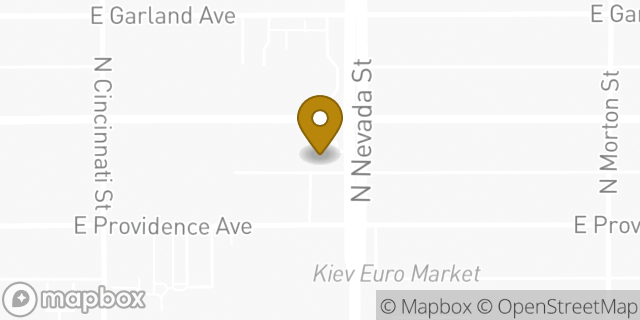 Map showing the location of ATM 7ELEVEN-FCTI in Spokane, WA