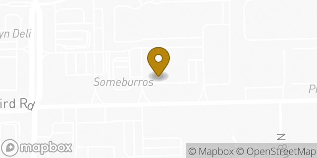 Map showing the location of Starbucks in Peoria, AZ 85381