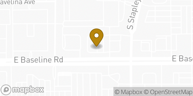 Map showing the location of Whataburger in Mesa, AZ 85204