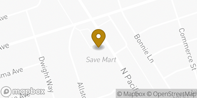 Map showing the location of Amazon Locker - Geremia in Stockton, CA 95204