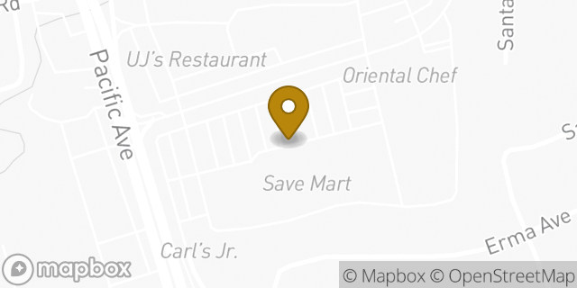 Map showing the location of Coinme in Stockton, CA 95207