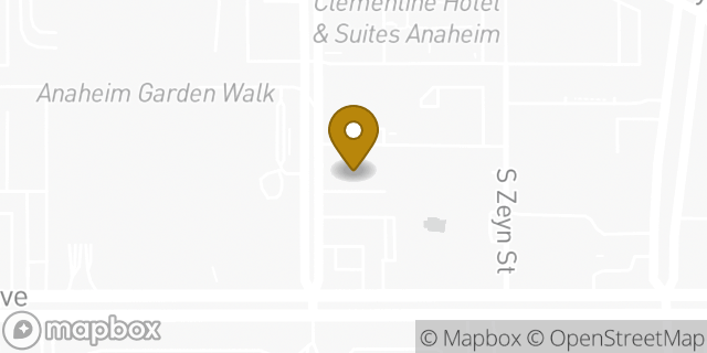 Map showing the location of La Quinta Inn and Suites by Wyndham Anaheim in Anaheim, CA 92802
