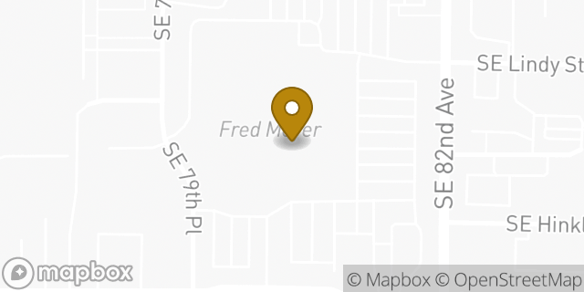 Map showing the location of Starbucks in Happy Valley, OR 97086