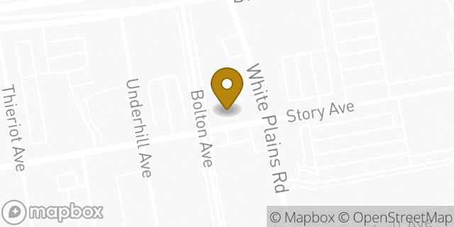 Map showing the location of Dunkin' in Bronx, NY 10473