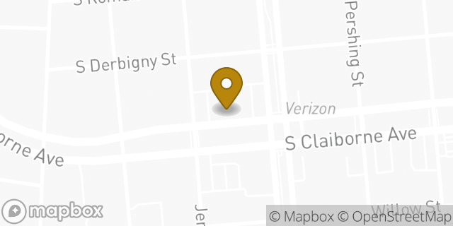 Map showing the location of CVS Pharmacy in New Orleans, LA 70125