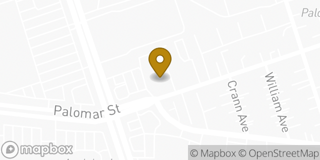 Map showing the location of Starbucks in Chula Vista, CA 91911